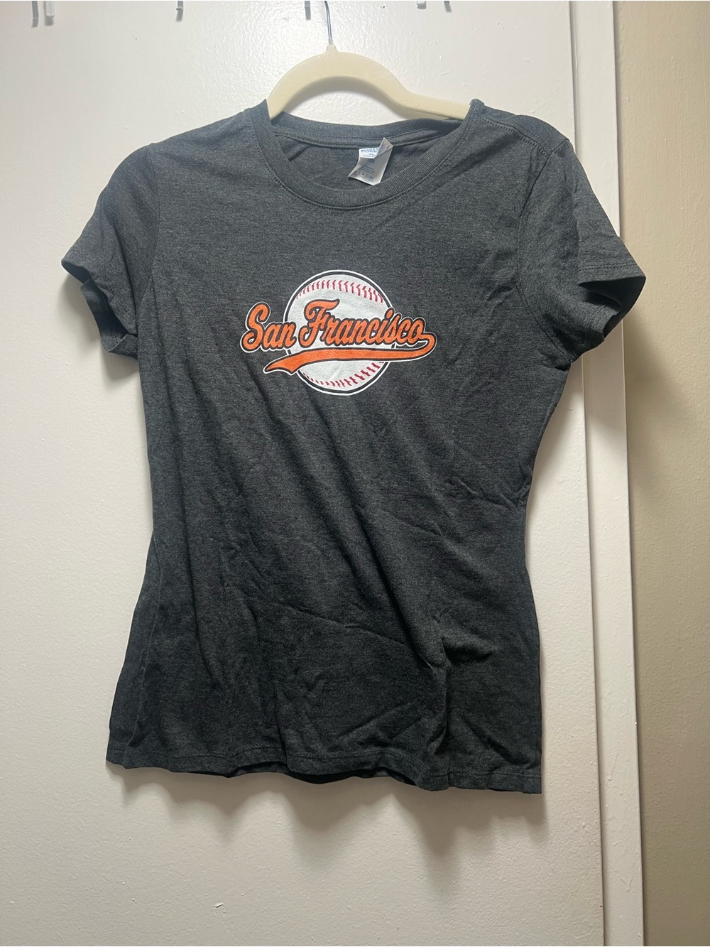 San Francisco Graphic Baseball Tee - Women's Charcoal